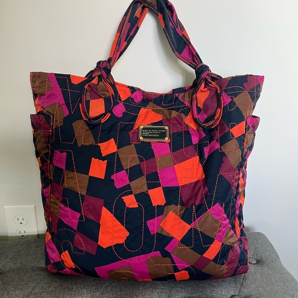 Marc by Marc Jacobs Large Logo Nylon Tote - Picture 5 of 13